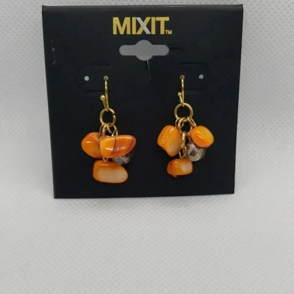 Mixit NWT orange dangle earrings